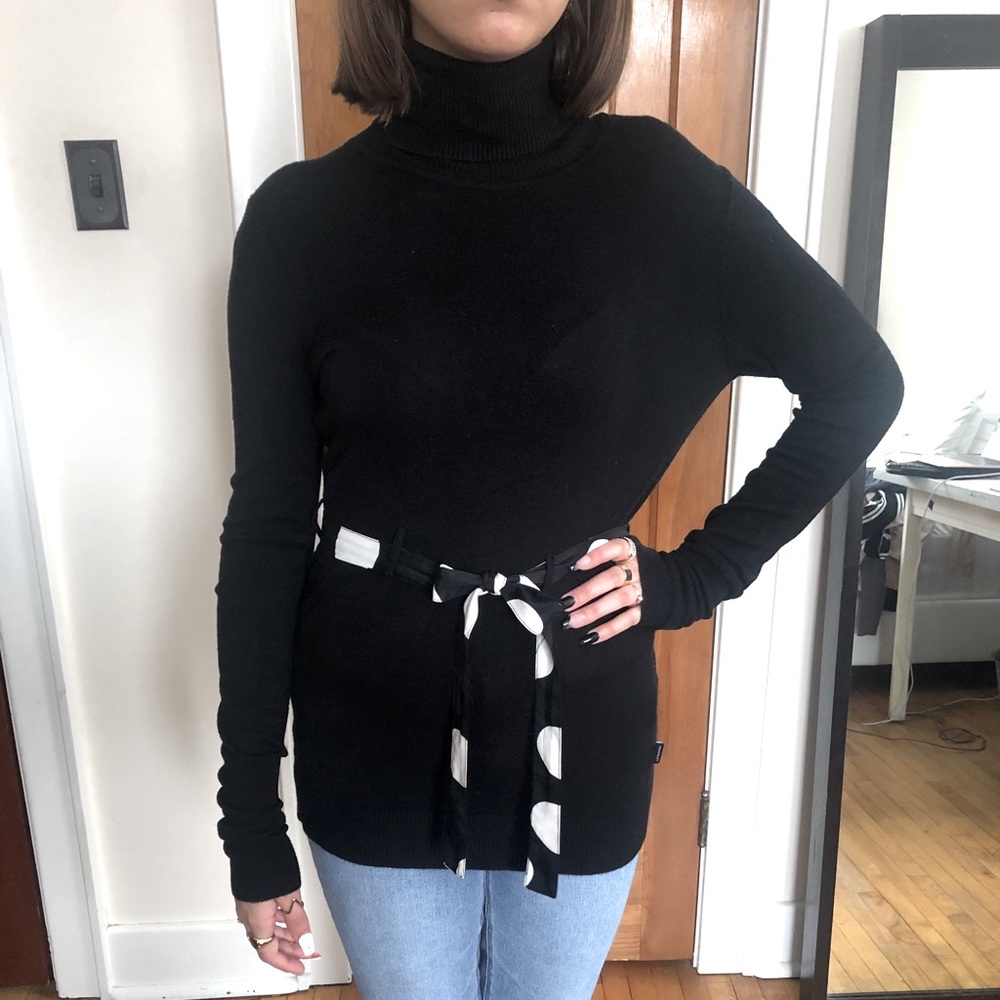D •E •P •T  Turtleneck Sweater with Belt